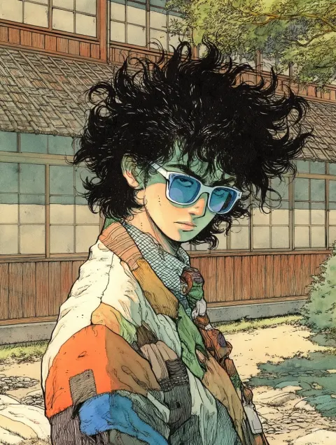 The menacing teacher, cool anti hero seinen male, age 30 , lithe angular masculine physique