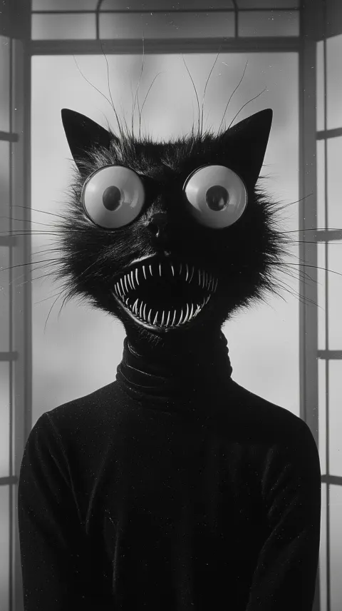 An unnatural pet like creature, uncanny horror