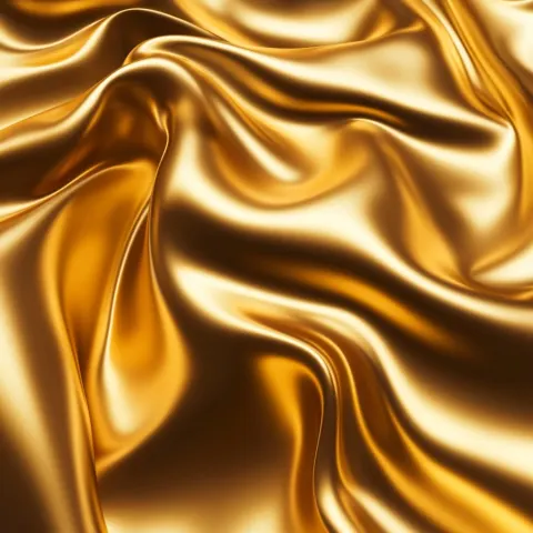 Gold steel liquid metal, smooth waves, a monochrome background, silver wallpaper, minimalistic