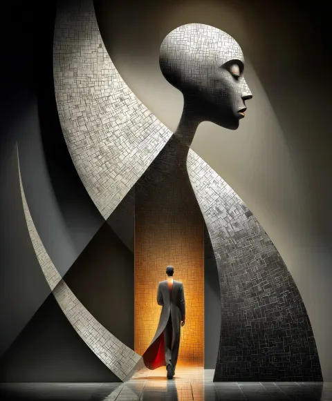 Only, gazing alone, To him wild shadows are shown, Deep under deep unknown And height above unknown