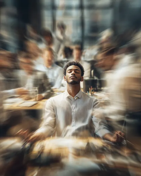 Stock photo for a flyer in front of an happy urban millenial african-american entreprenuer man at de