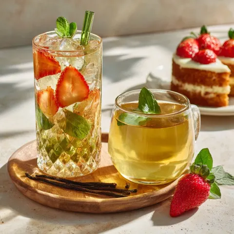 A photo of food presented in bright sunlight: On the left