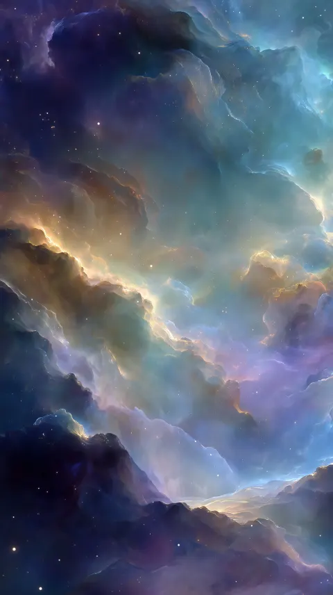 A vast surreal nebula cosmos stretching infinitely across space