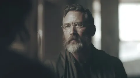 Creator talking to the camera- promo ad for a tesla