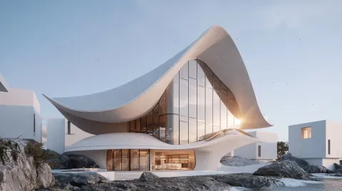 Biomimetic Oyster-Shaped Restaurant Pavilion