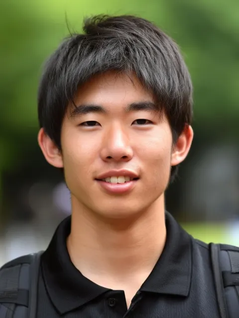 Japanese University Athlete on Campus