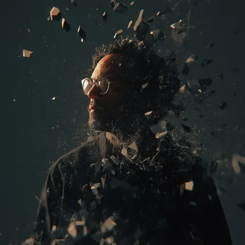 Cinematic artistic portrait of a creative director and motion designer