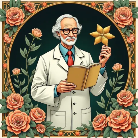 Scientist Honored in Art Nouveau Florals