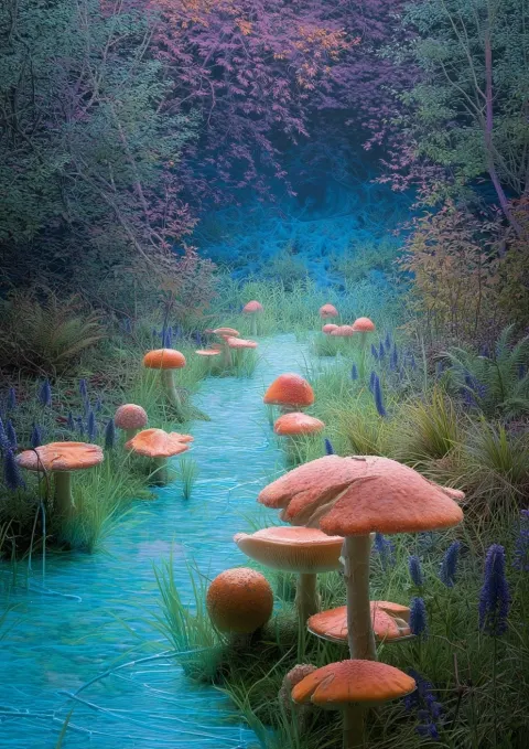 Brook, eye, electron-mushroom