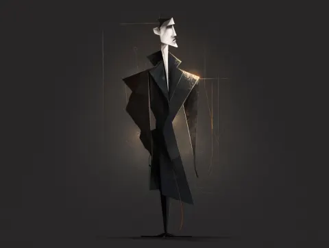 An abstract YouTube narrator character with no racial, age, or gender specificity