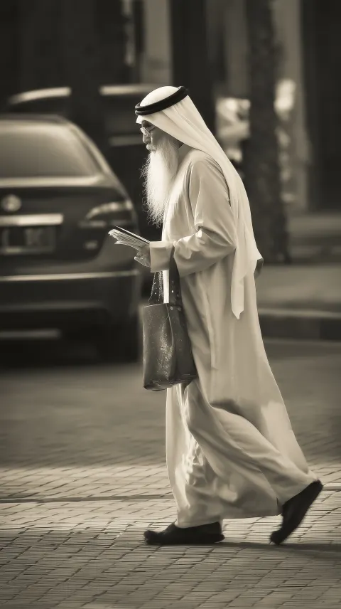 Old man in kuwait