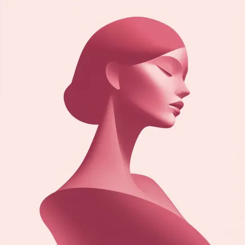 Abstract digital illustration in the style of minimalism