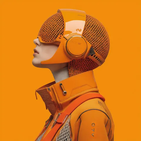 Nova artificial intelligence assistant orange colors