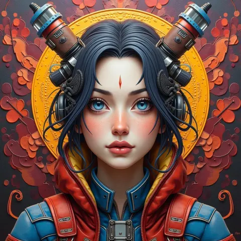 Apex Legends Portrait in Glowing Encaustic Wax