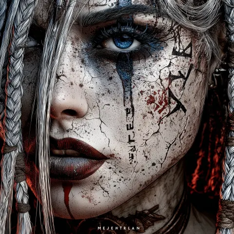 Iconic cover, Old comic book cover, crackled, up centered big title "Metal Hurlant" cover magazine