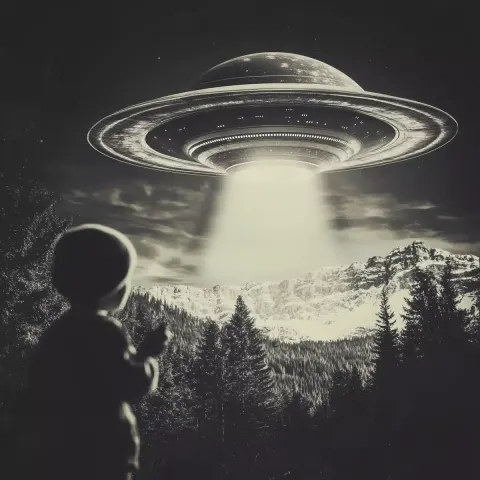 Alien Figures In Photography