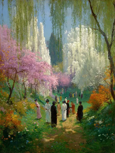 Ferdinand Loyen du Puigaudeau's spring atmosphere is perfect, dreamy and unparalleled