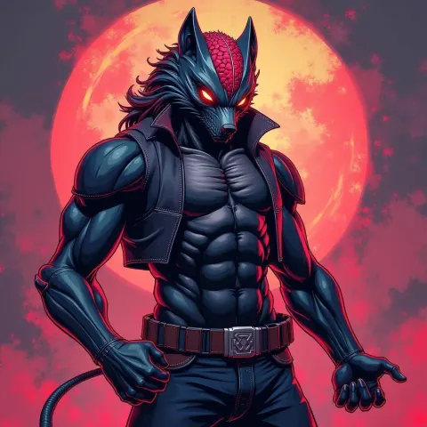Triangle Brain Badger Demon in Manga Fury