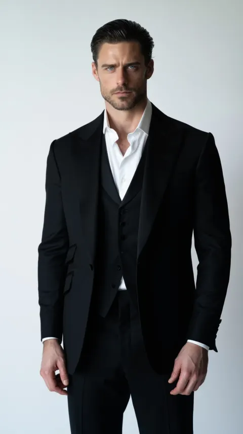 Cinematic still, ultra photorealistic, Middle shot, Half-body portrait, standing pose