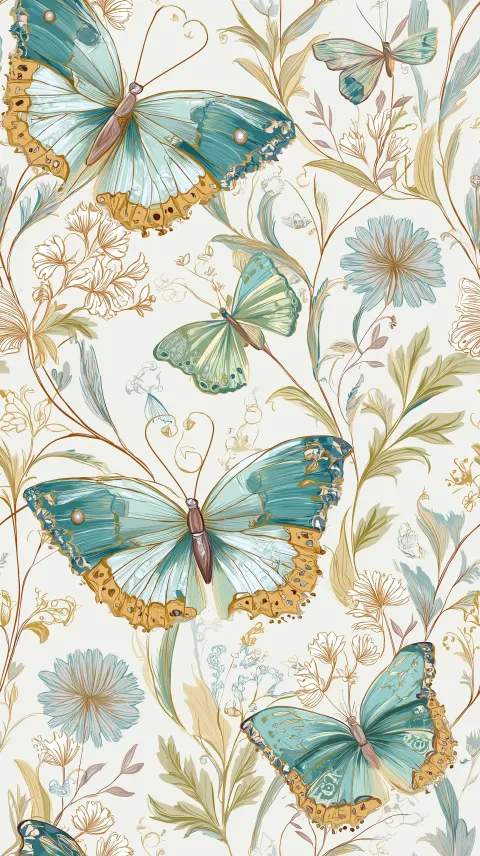 Regency era butterfly design