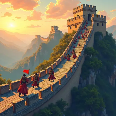 Anime Diagram of the Great Wall Legends