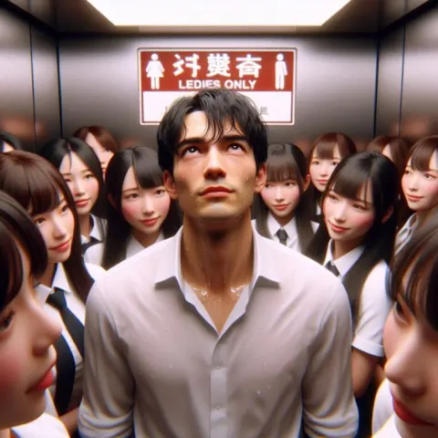 Awkward Elevator Moment, Ladies Only