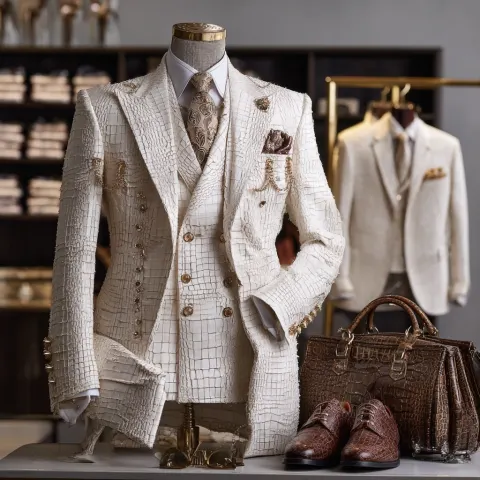 A custom luxurious elegant big and tall suits for men