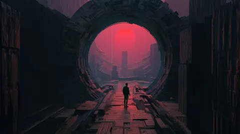 Retro-Futuristic dark fantasy sci-fi aesthetics, photorealistic photorealism with cinematic colour c