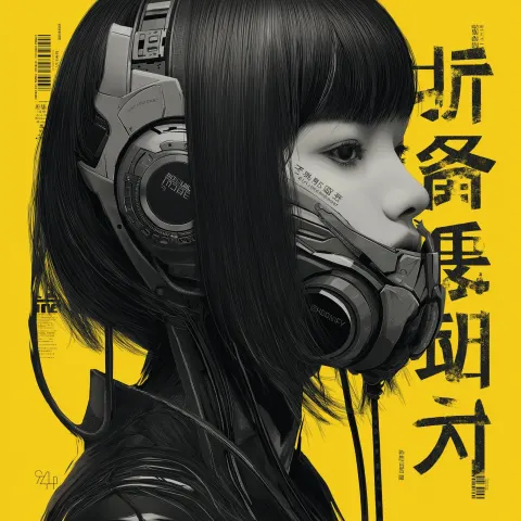 Japanese cyberpunk style
