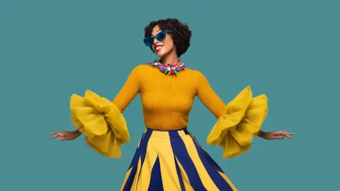 Surreal Silliness, Fashion Magazine photoshoot, image is according to adobe stock quality requiremen