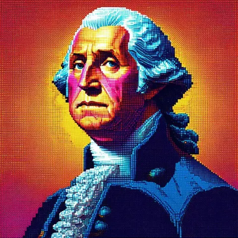 George Washington Destroyer of Worlds in Pixels