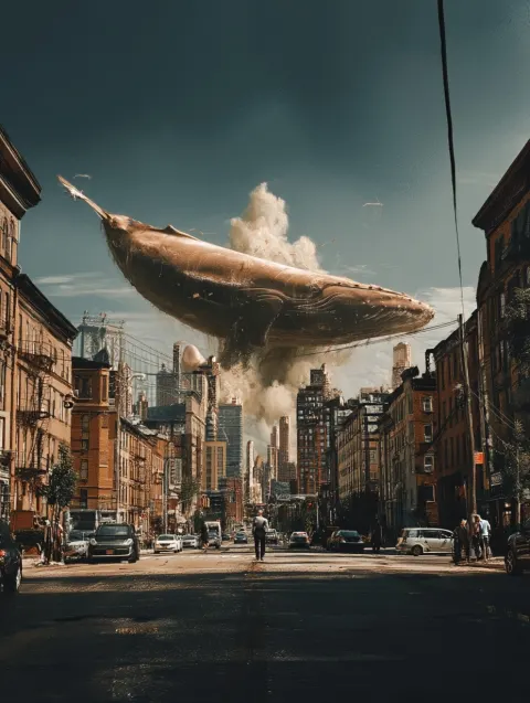 Whale in a dead end