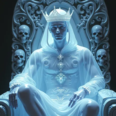 Zayn Malik as a Translucent Neon Deity