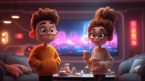3D cartoon animation style, Pixar-inspired but original, high-quality C4D rendering