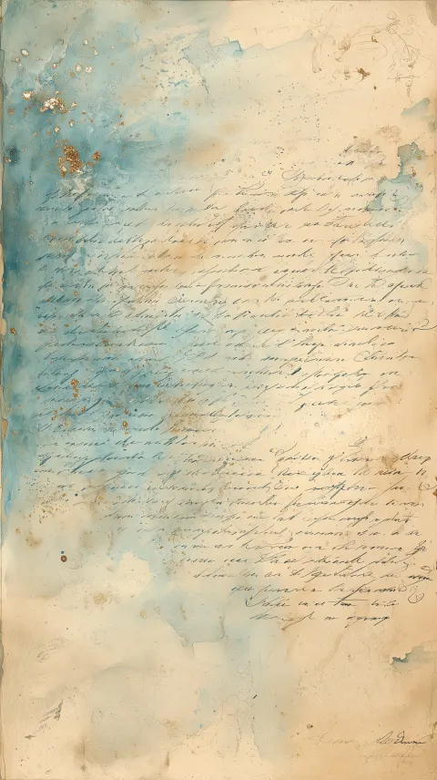 A single flat manuscript page lying still, handwritten in faded blue ink. Paper gently aged but inta