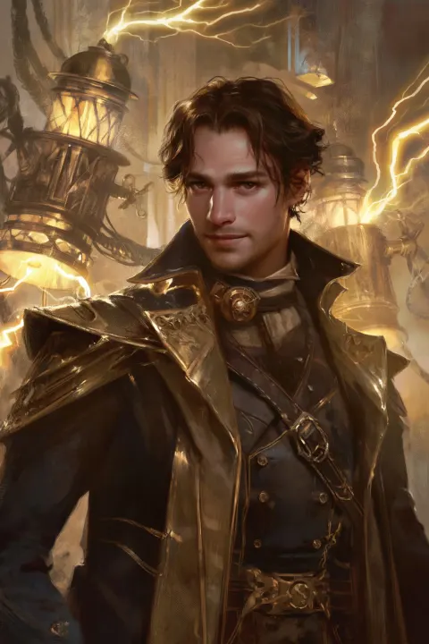In the style of semi-realistic magali villeneuve Magic the Gathering epic close-up character portrai