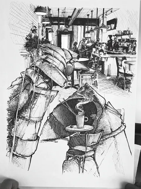 Metamorphosis. brewtown coffee shop