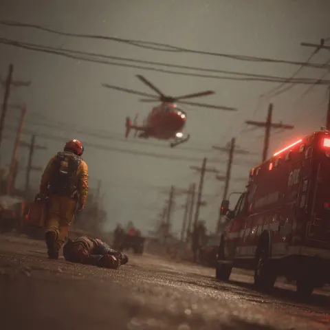 Realistic, emergency evactuation in texas