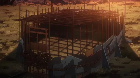 Post-Apocalyptic Semi-Elliptical Cage, High Angle