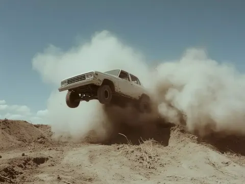 Monster Truck Leap Illustration