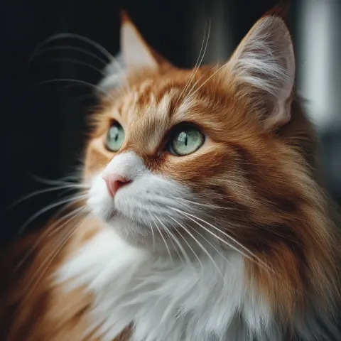 A beautiful calm cat photo realisitic