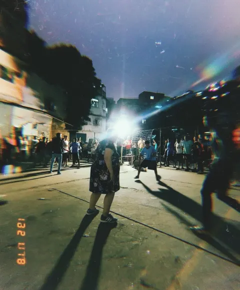 Raw mobile phone footage, vertical handheld shot, shaky cam