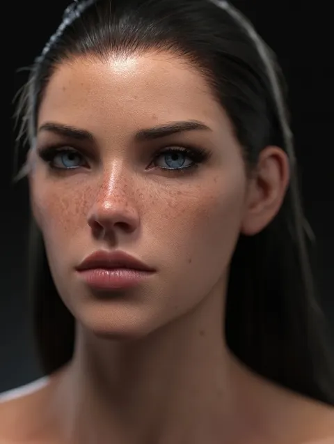 Ultra realistic fashion beauty portrait, glamorous editorial style