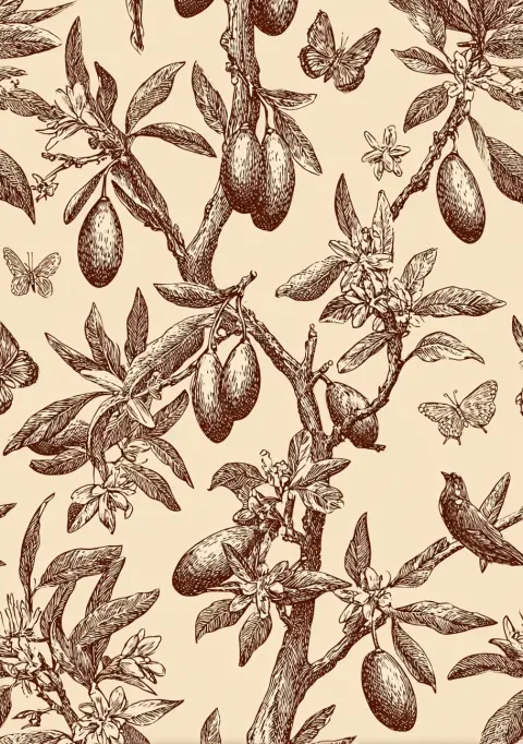 Vintage wood engraving style, traditional Chinese woodcut print