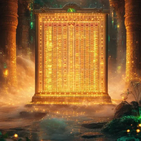 Dreamy Plinko Diagram Glowing in Mystical Fog
