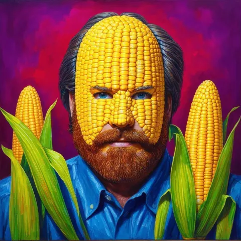 Corn Mask Fresco of Billy Mays