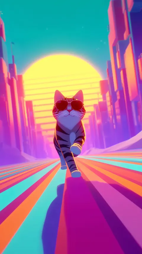 Un screenshot de la intro de un videojuego musical de movil