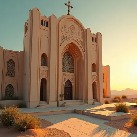 Art Deco Mosque Dreaming on Socotra Island
