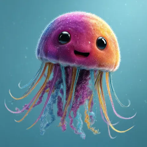 Giggle wiggle jellyfish album cover for a music song