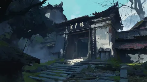 Corpse Refining Sect Gate on a Grim Mountain
